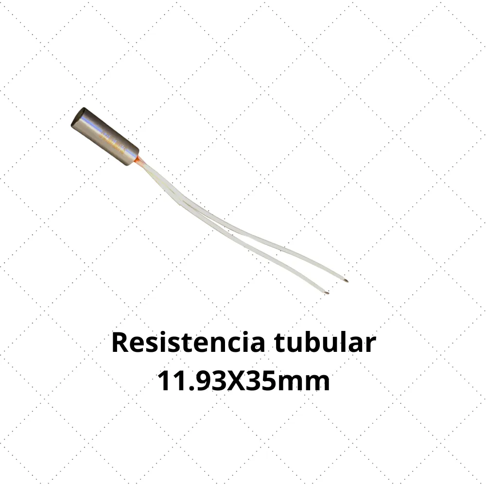 [R1154] Resistencia tubular Ø11.93X35mm 100W para Selladora banda continua - 110V