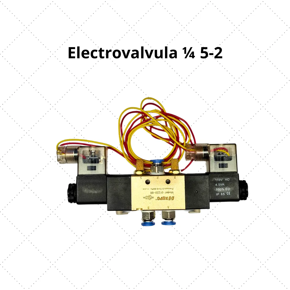 [R1176] Electroválvula 1/4 5-2 con solenoides 110v