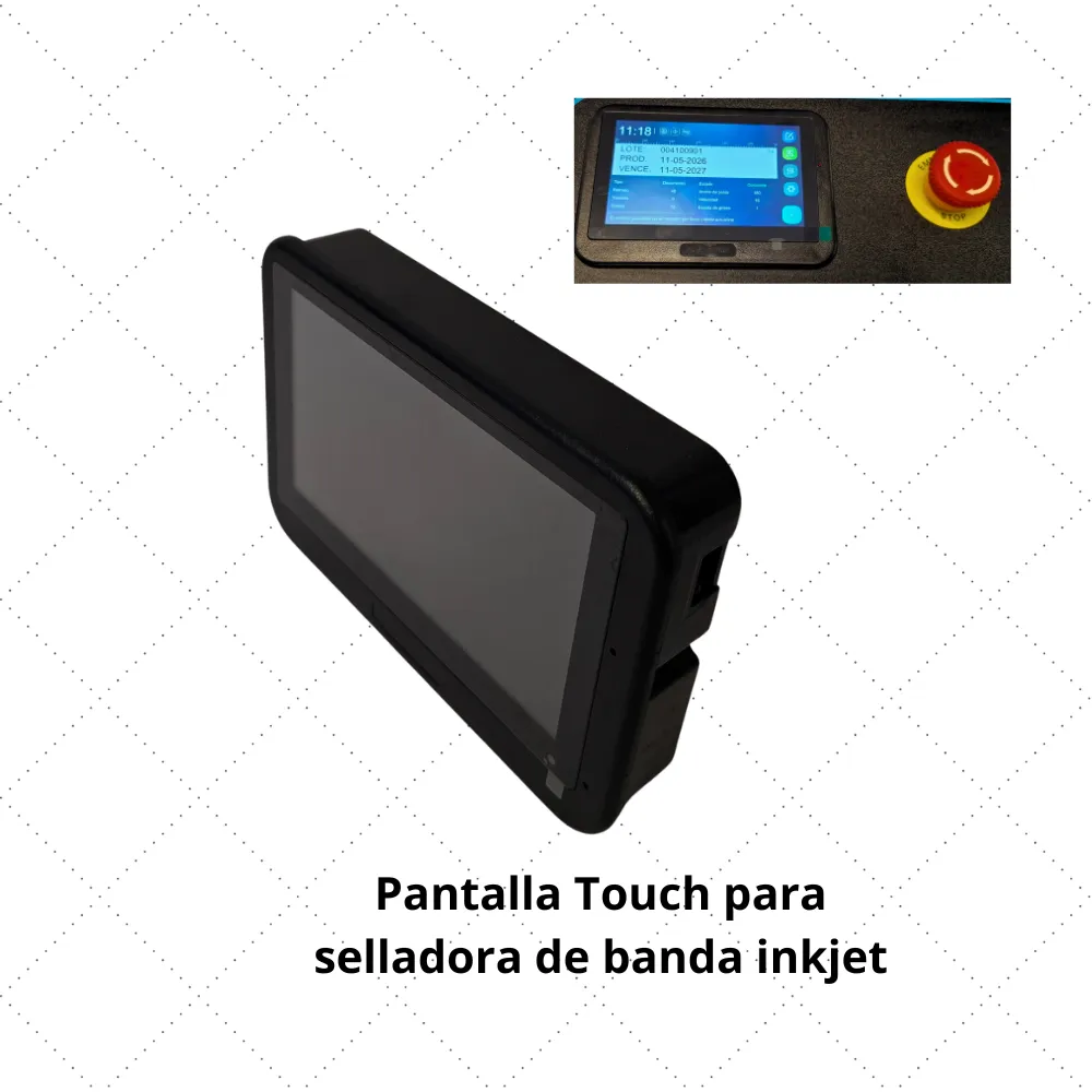 [R1179] Pantalla touch para selladora de banda inkjet