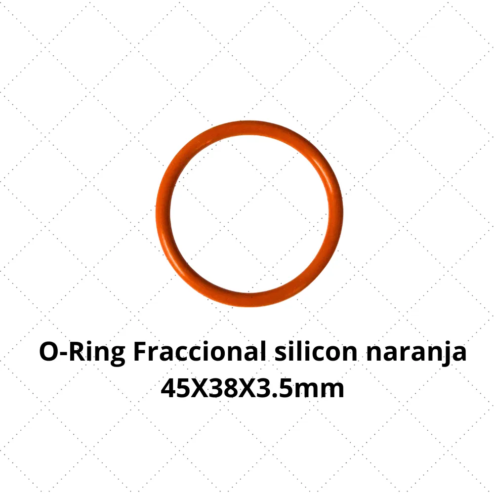 [R1185] O-ring fraccional silicon naranja 45x38x3.5mm valvula 100/300/500ml C222