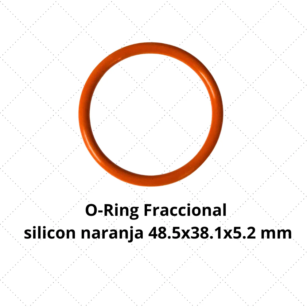 [R1186] O-ring fraccional silicon naranja 48.5x38.1x5.2mm cilindro 300ml C325
