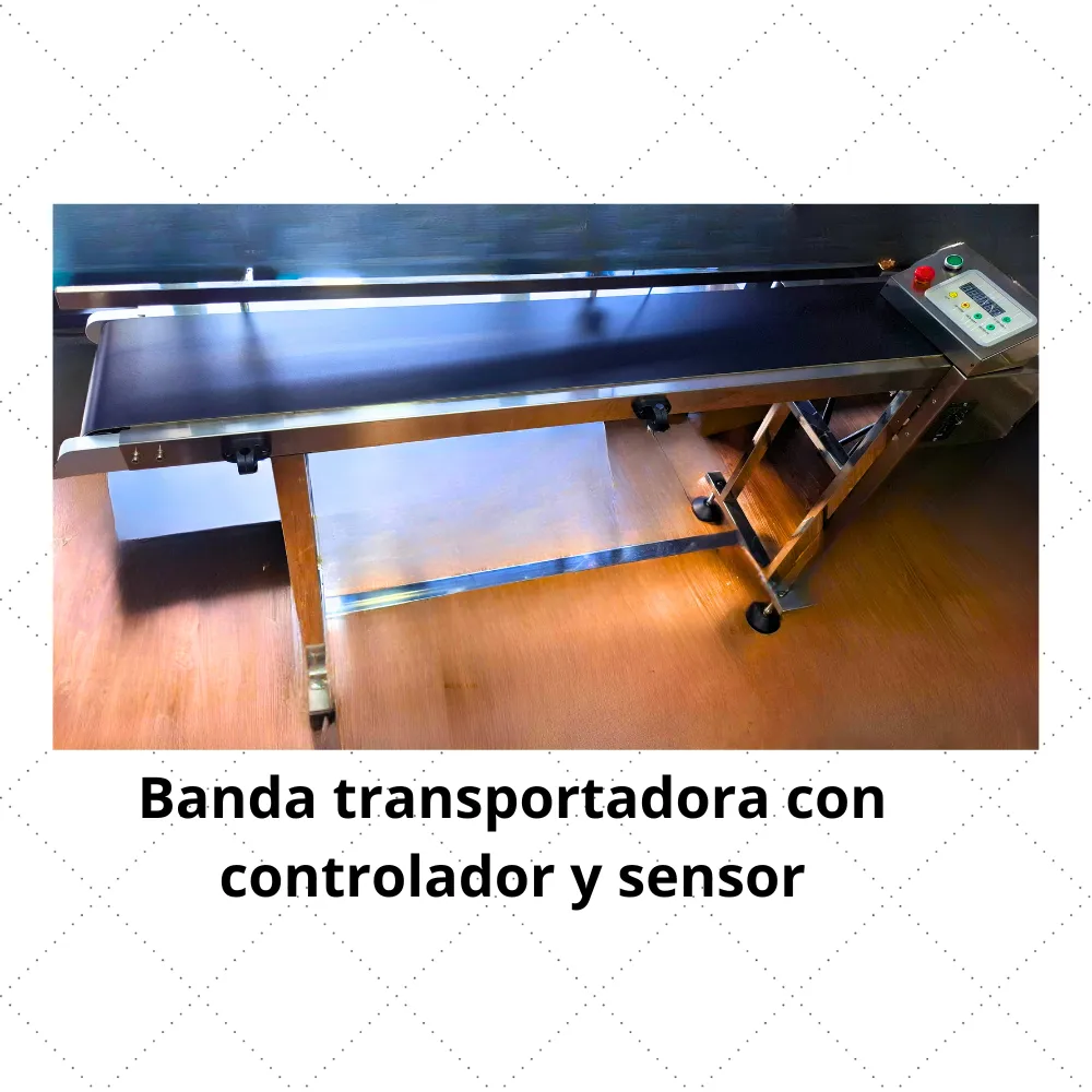 [M1005] BT200 - Banda transportadora con controlador y sensor 200mm