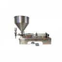 DGF500P - Llenadora Neumatica liquidos o viscosos CON TROZOS 50-500ml - Tolva conica