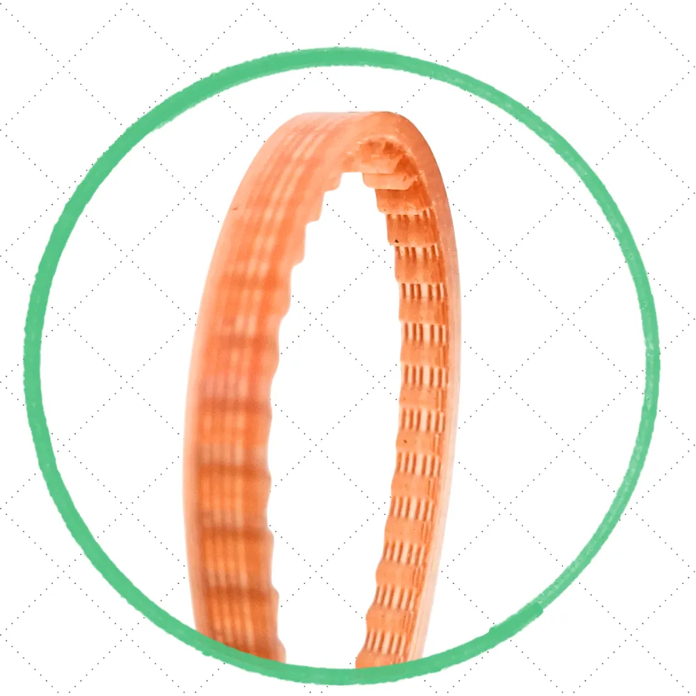 [R1006] Banda dentada 660x4x6mm 164 dientes (poliuretano transparente naranja reforzado) (for FL1080)