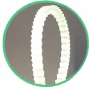 Banda dentada estrillada 630x4x6mm 156 dientes (poliuretano transparente reforzado) (for FRD-1000 Series)