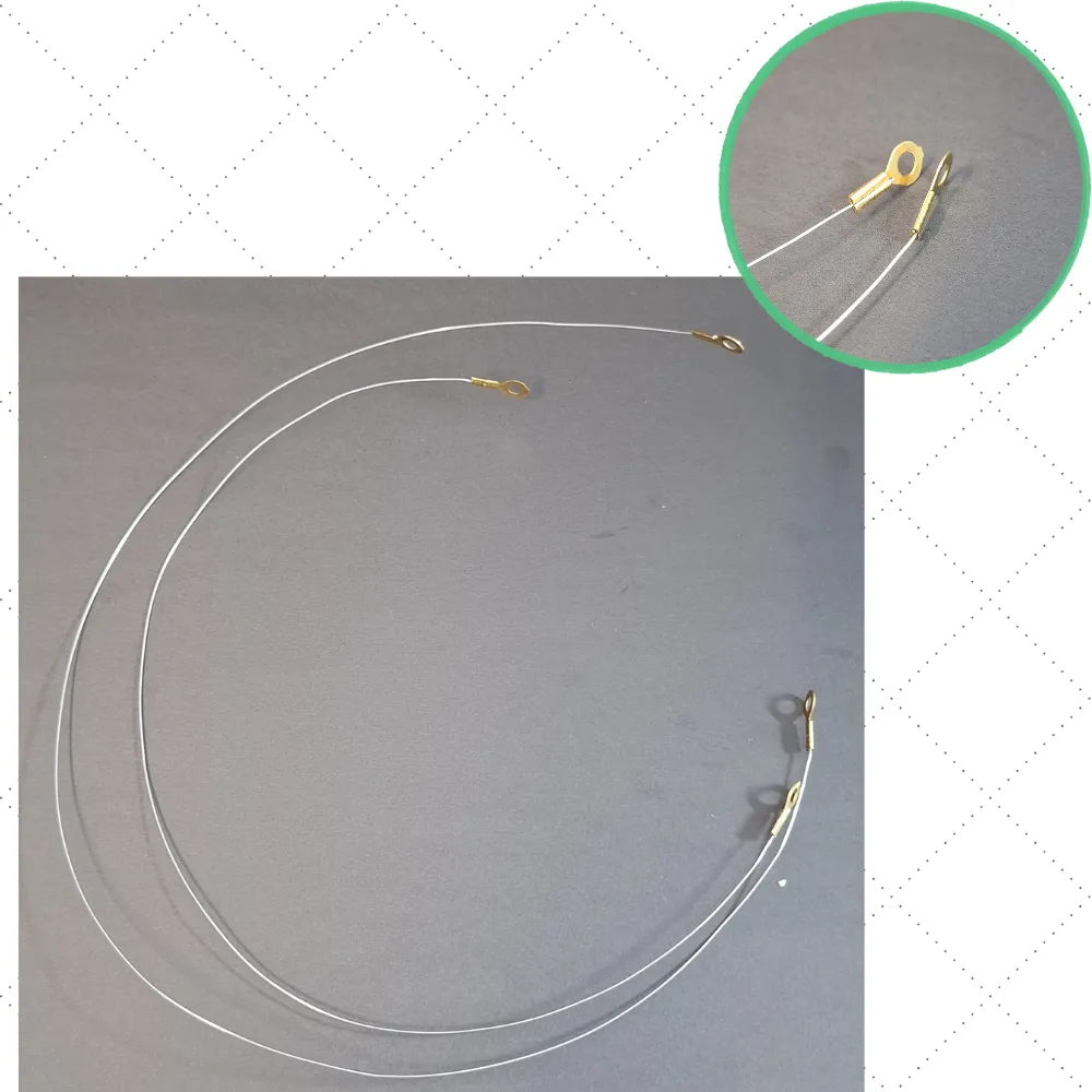 kit 2 und. - Resistencias nicrom 1und. 400mm + 1 und. 550mm x 0.6mm (for FQL380)