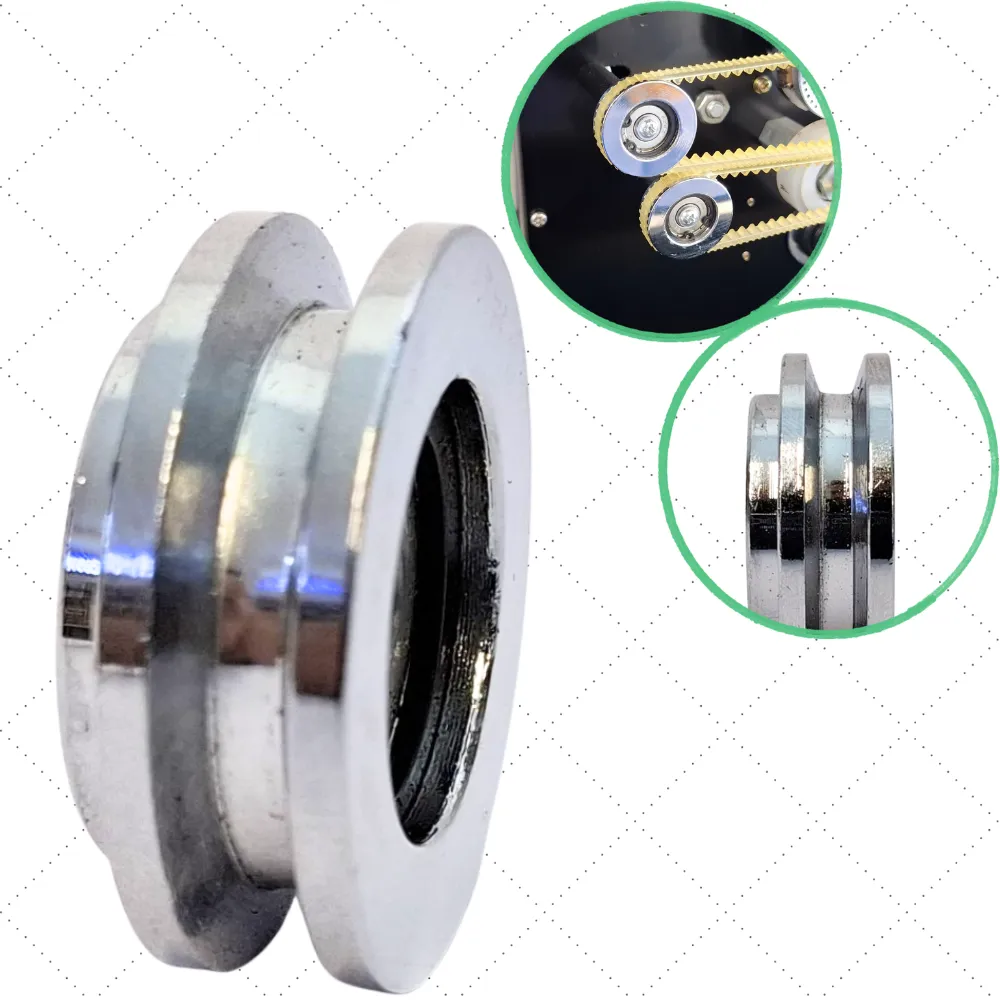 Polea pequeña con guía V para Rodamiento banda dentada Ø29mm (cojinete adicional) Rodamiento