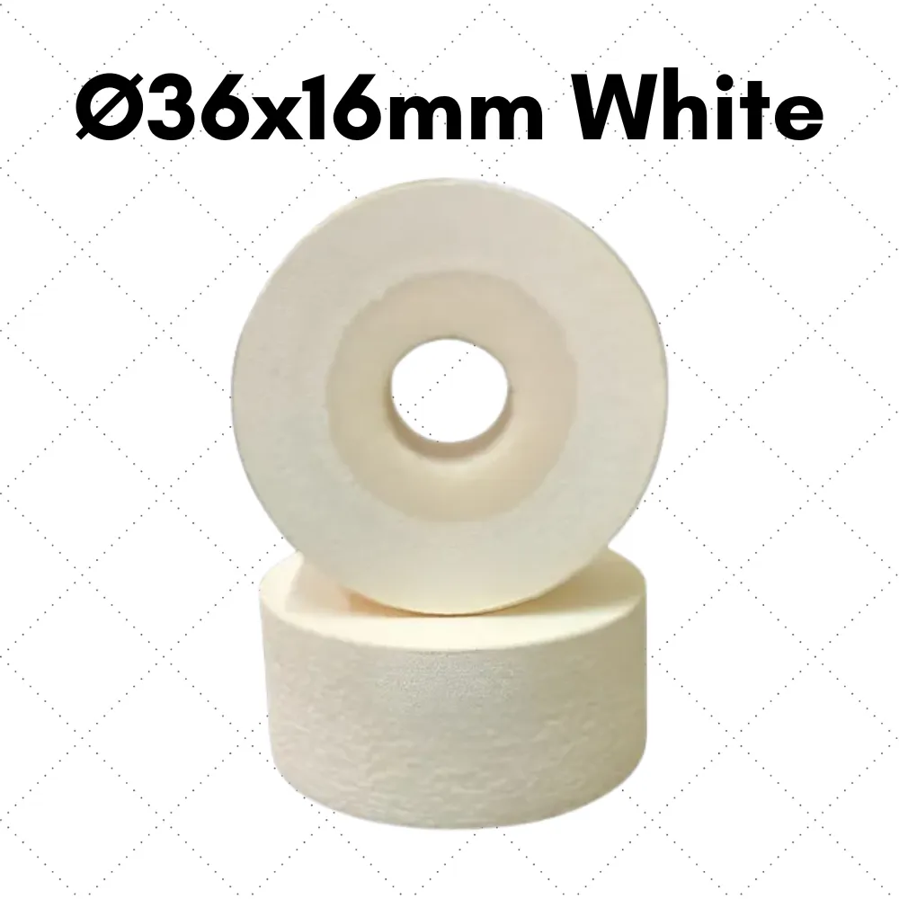 [R1100] Rodillo tinta solida Ø36X16mm BLANCO