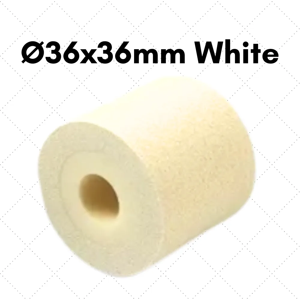 Rodillo tinta solida Ø36X36mm BLANCO
