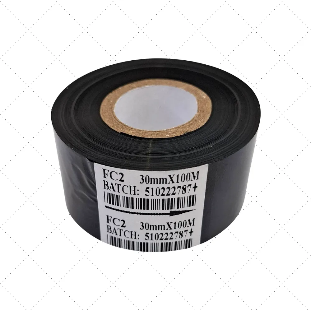[R1105] Rollo Cinta Ribbon NEGRO 30mm 100mt Hot Stamp (for HP-280P)