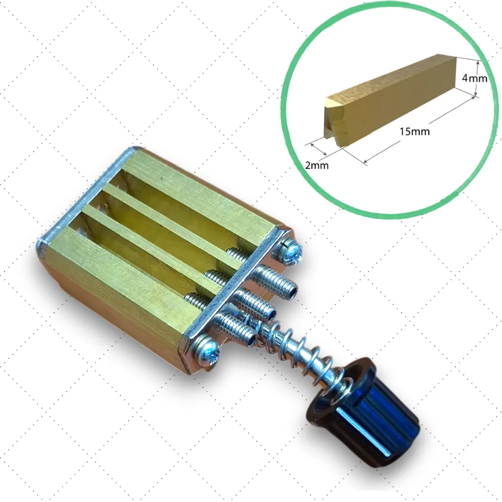 [R1117] Tipos BLOCK portatipos de impresión (for HP-280P) para tipos 2x4x15mm - 4mm