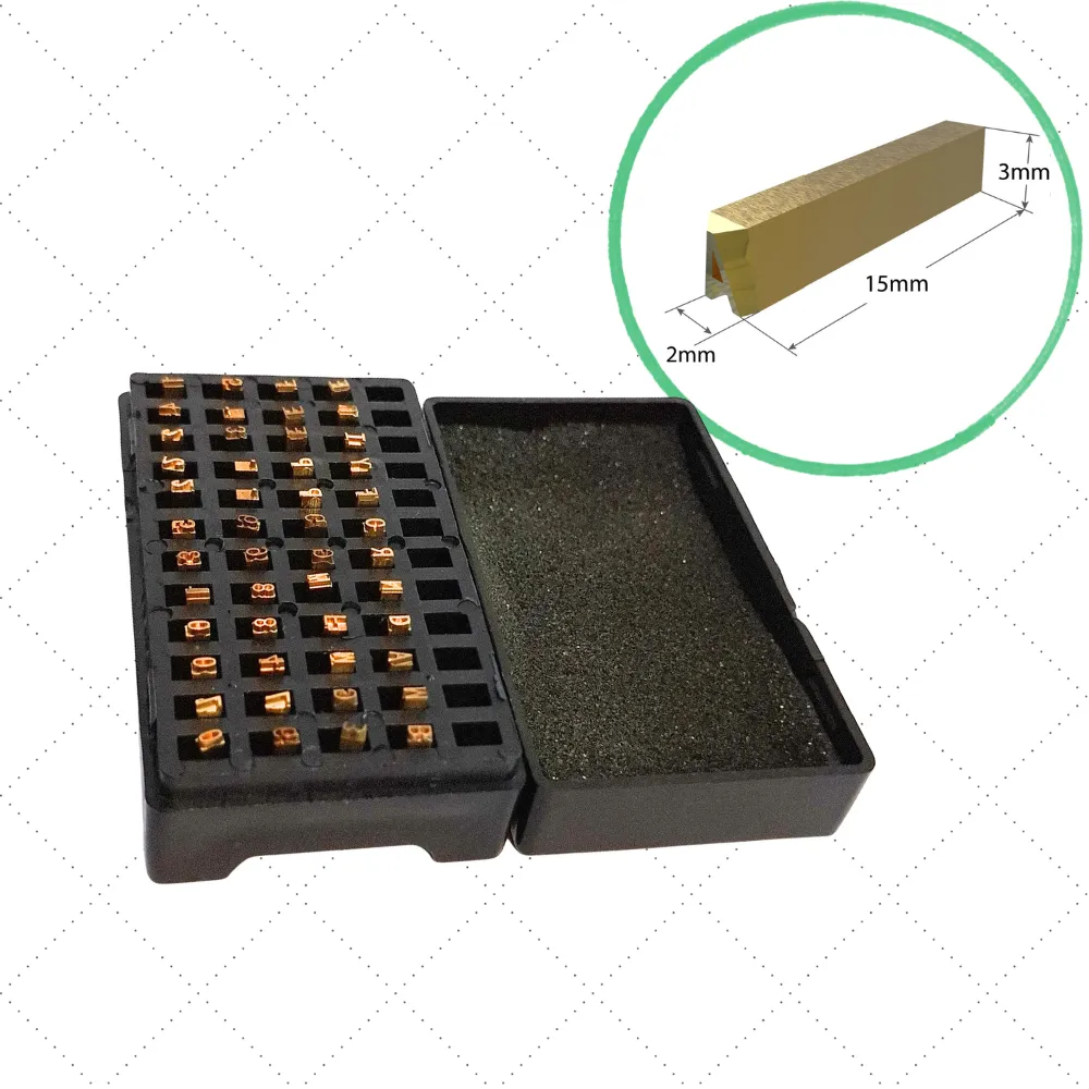 [R1128] Tipos CAJA de impresión 2x3x15mm (for HP-241) - 3mm