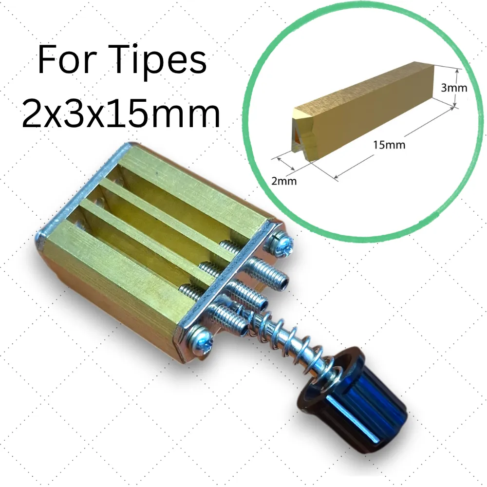 [R1130] Tipos BLOCK portatipos de impresión (for HP-241) para tipos 2x3x15mm - 3mm