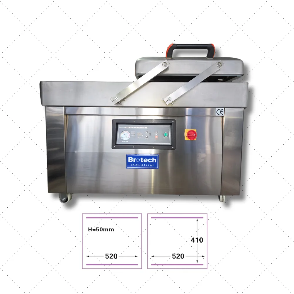 DZ500/2SB - Empacadora Vacío / Piso Doble Campana / Doble barra 600mm - 220V